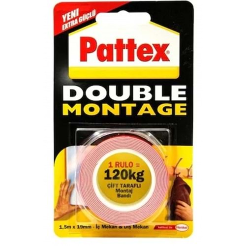 pattex çift taraf bant 19x1,5 mt