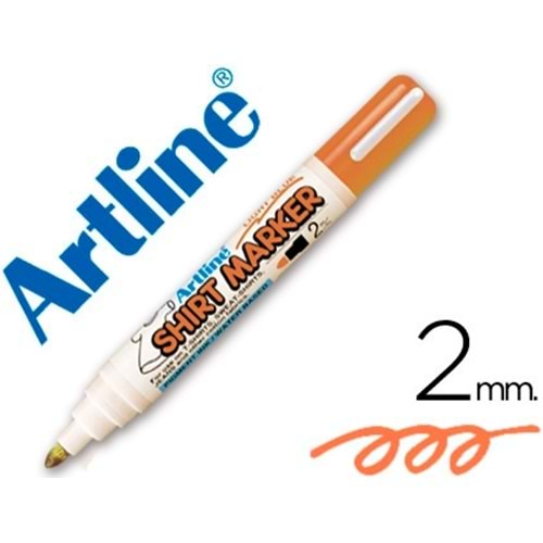 artline tshirt kalemi turuncu