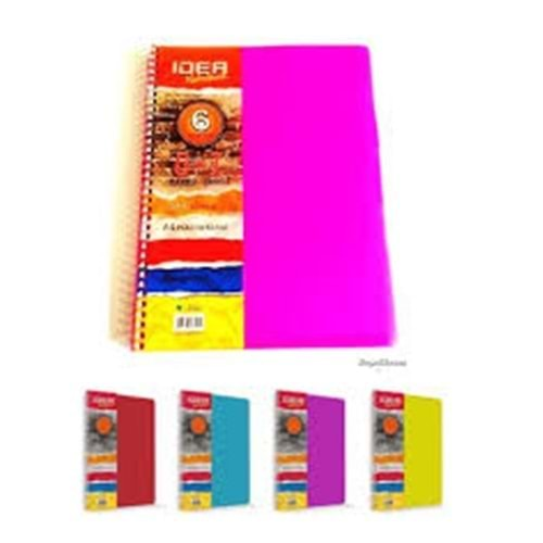 alfa bölmeli defter a4 6+1 280 yaprak