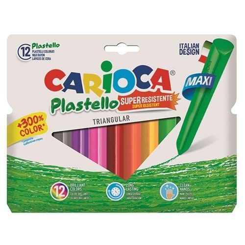 carioca mum boya silinebilir pastel jumbo 12 li