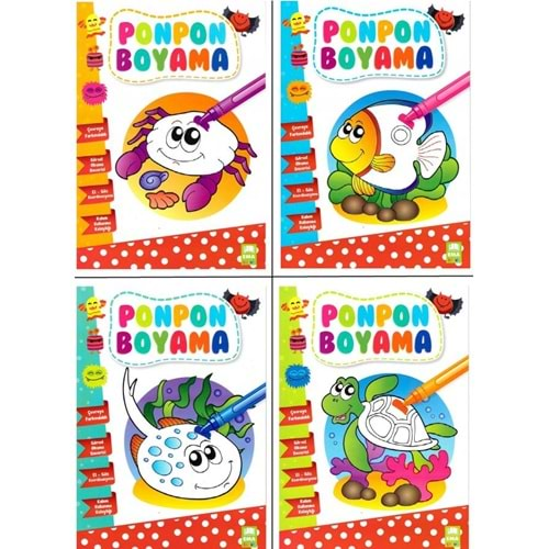 ponpon boyama kitabı - ema yayınları