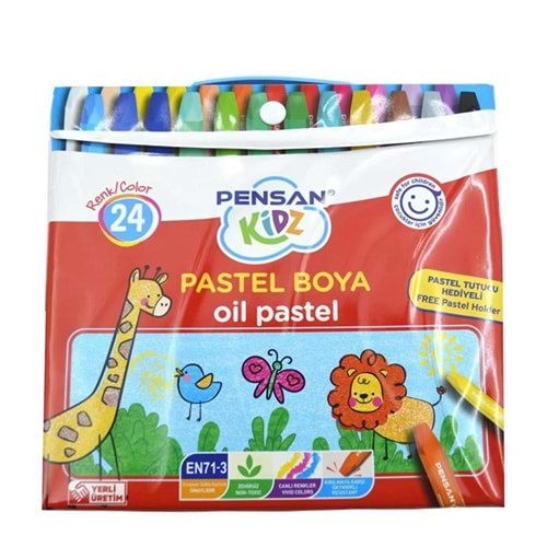 pensan pastel boya 24 lü çantalı