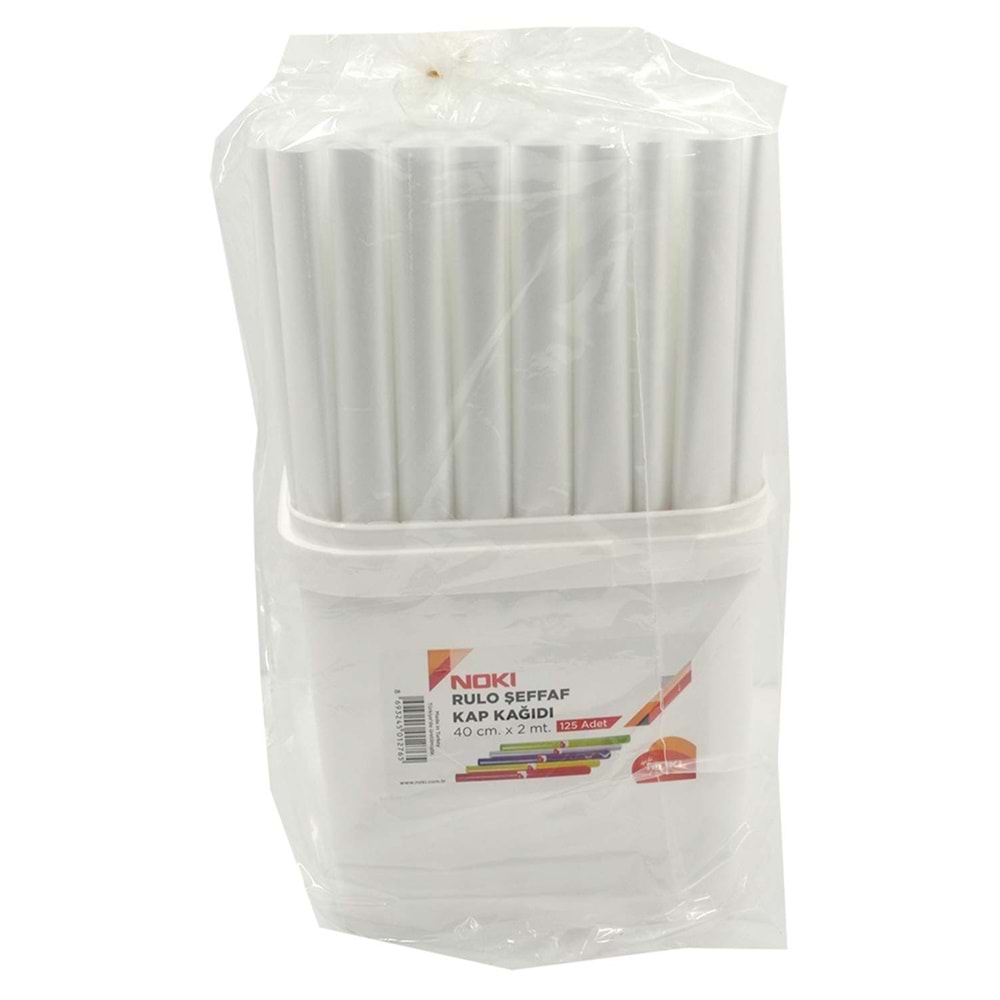 noki defter kitap kabı şeffaf 2 mt