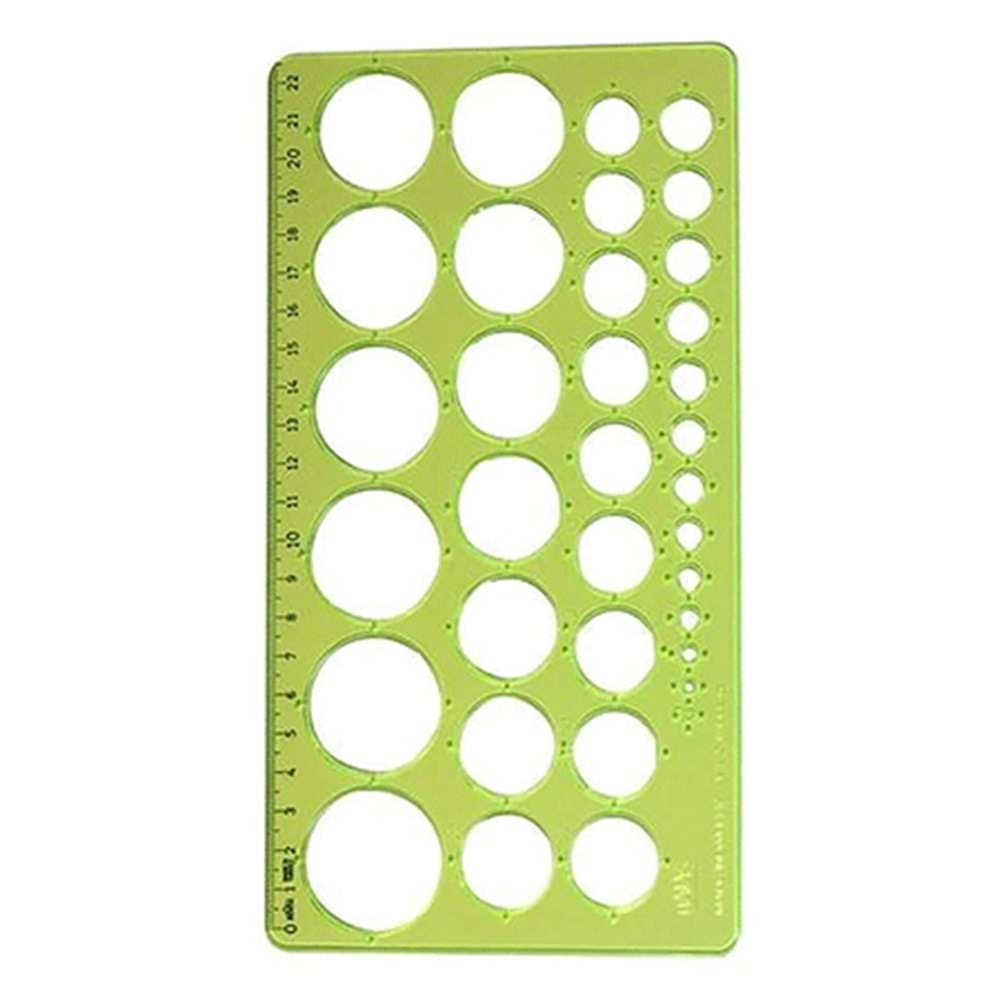 hatas daire şablonu cetvel