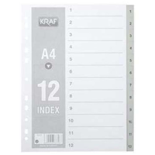 kraf seperatör dosya ayracı a4 1-12