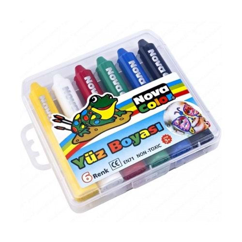 nova color yüz boyası 6 lı plastik kutu