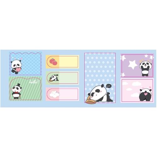 kraf postit desenli karışık set