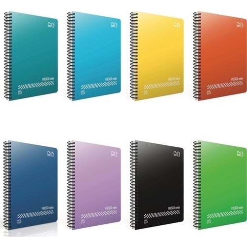 140 yaprak a4 defter spiralli kareli plastik kapak