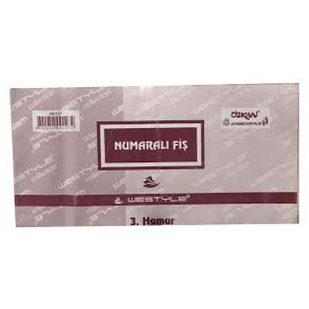 özkan armat numaralı fiş 100 lü 3. hamur