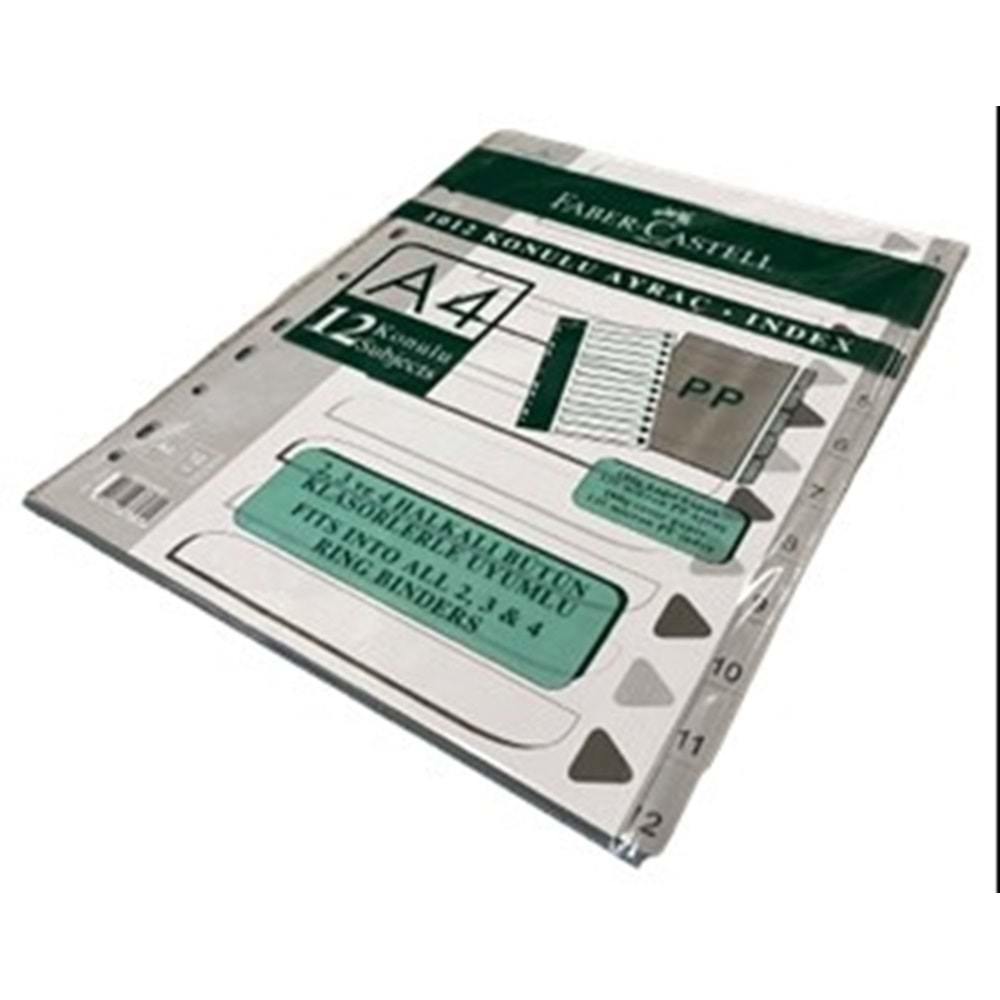 faber dosya ayracı seperatör 10 bölmeli