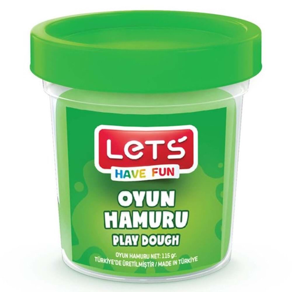 lets oyun hamuru yeşil 115 gr