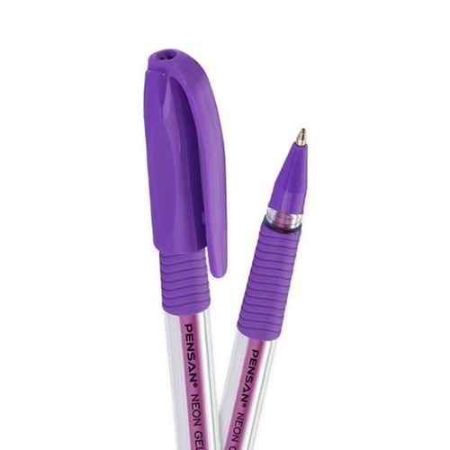 pensan neon jel tükenmez kalem mor