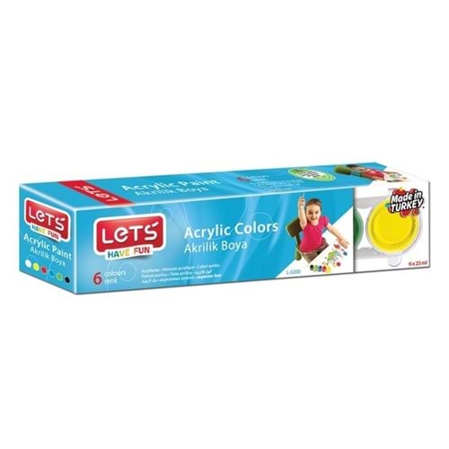 lets akrilik boya 6 lı 25 ml