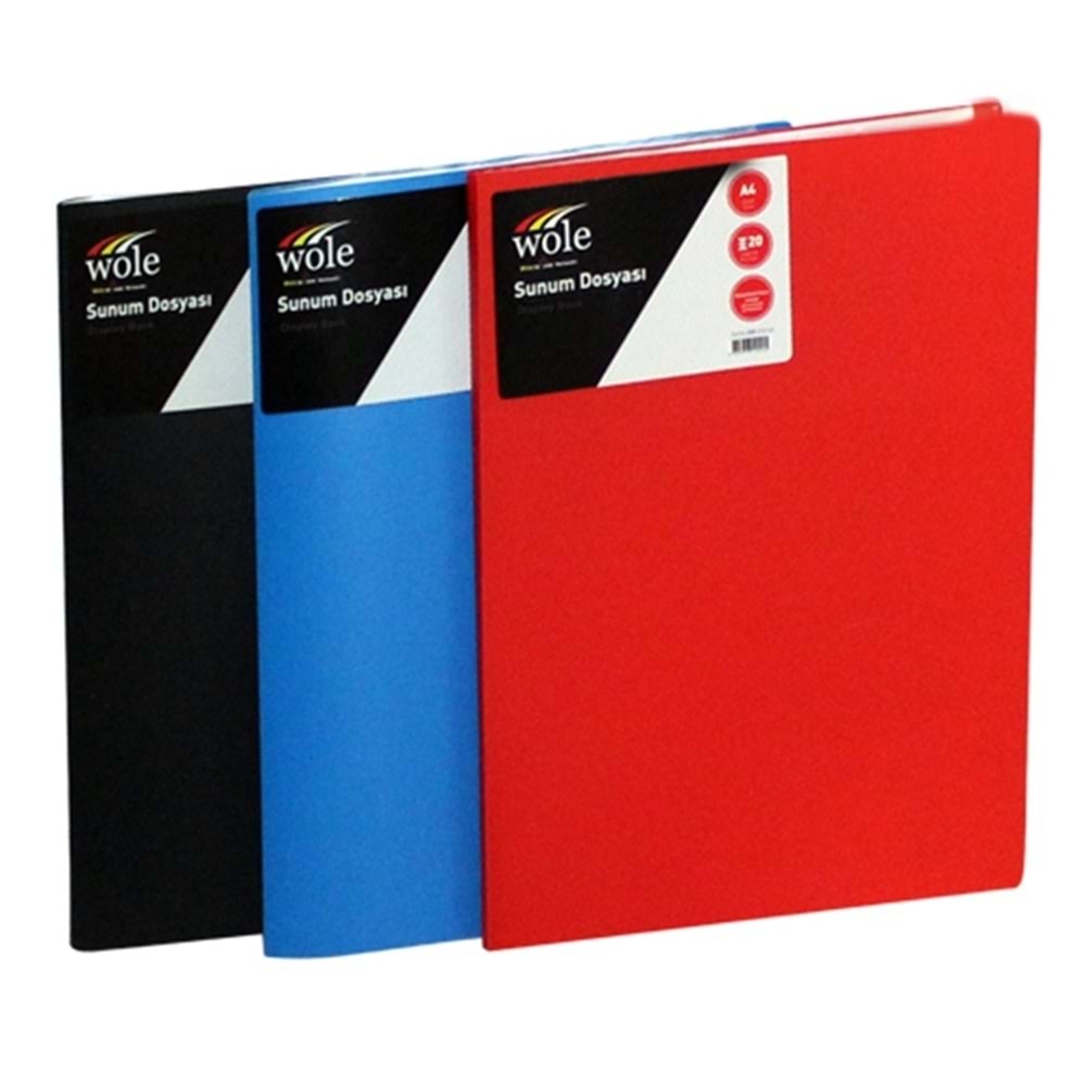 wole sunum dosyası 30 lu kırmızı