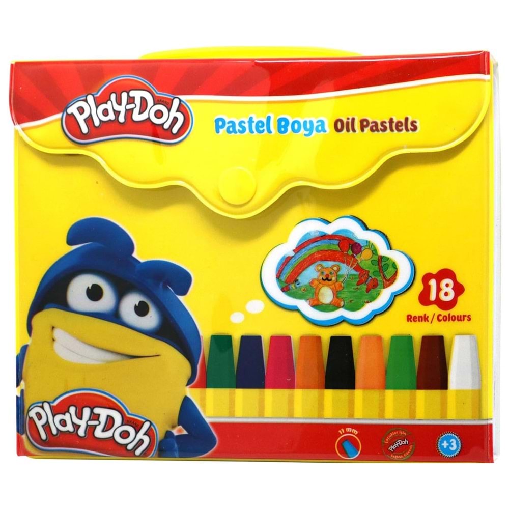 playdoh pastel boya 18 li çantalı