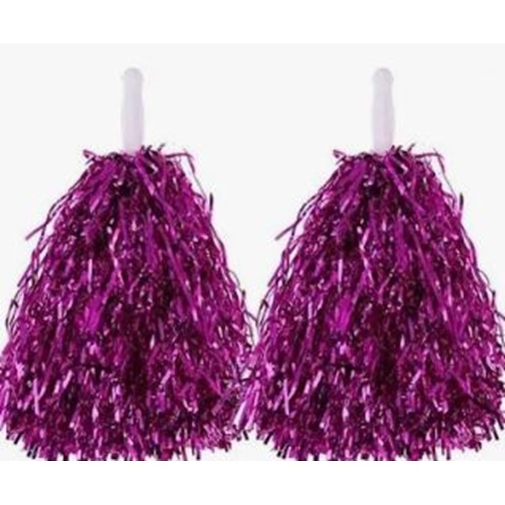 mod gösteri ponponu mor çift