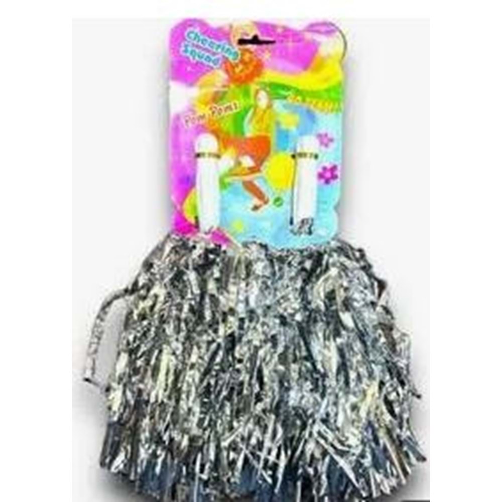 mod gösteri ponponu gri çift