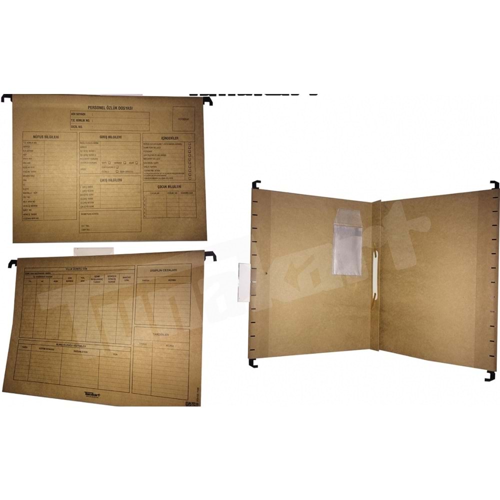 özkan armat personel özlük dosyası askılı 8 bölümlü